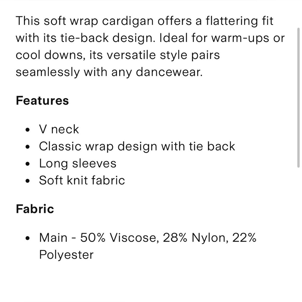 Bloch Ballerina Wrap Top - Picture 3 of 8